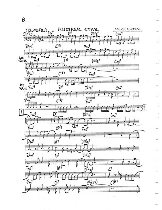 Partitura da música Another Star v.7