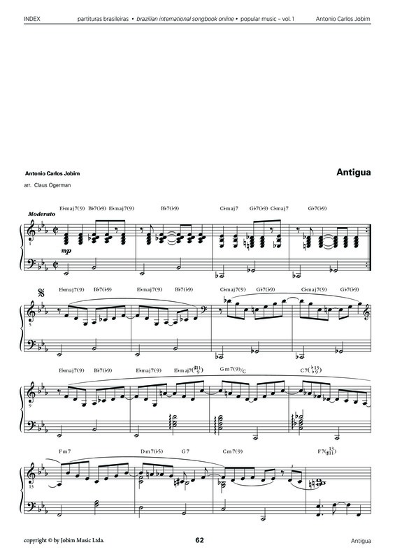 Partitura da música Antigua
