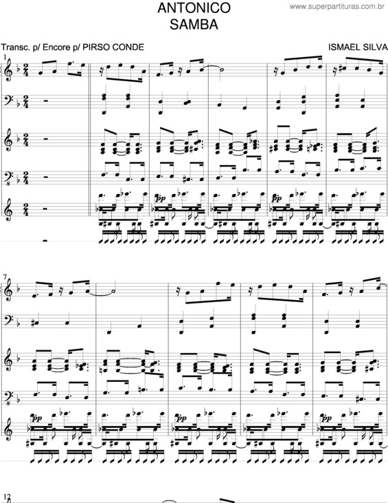 Partitura da música Antonico v.2