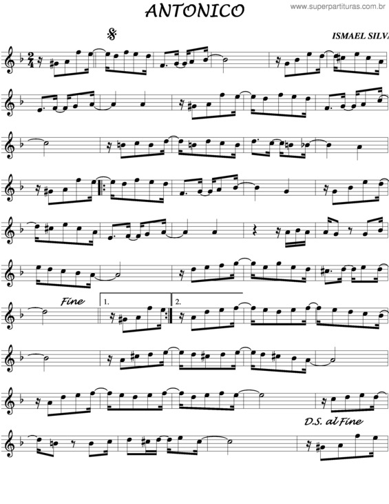 Partitura da música Antonico v.3