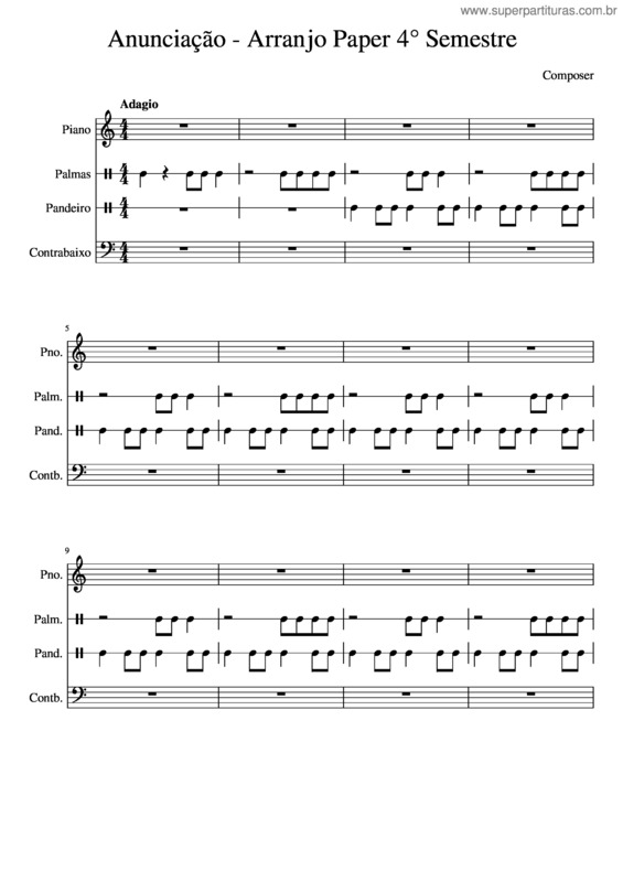 Partitura da música Anunciação – Alceu Valença Anunciação_–_Arranjo_Paper_4°_Semestre