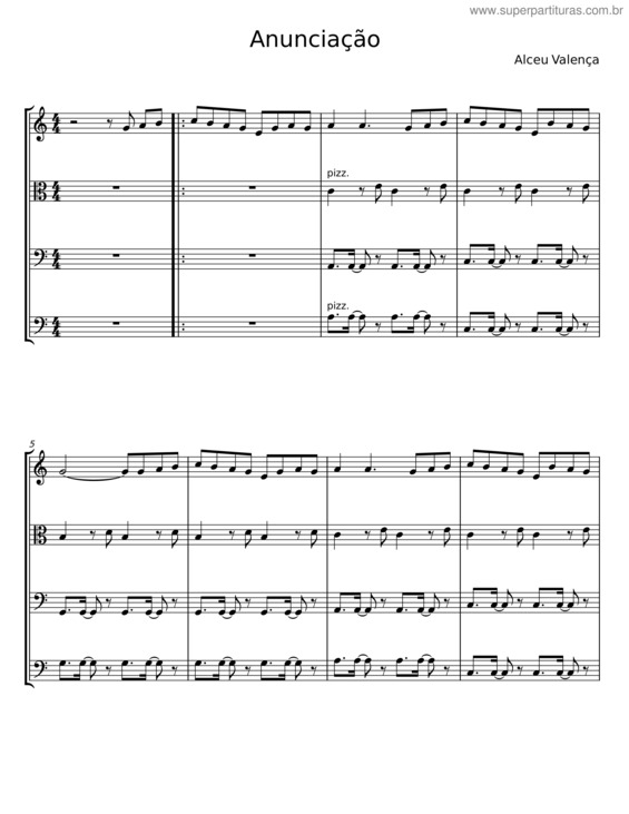 Partitura da música Anunciação – Alceu Valença v.12