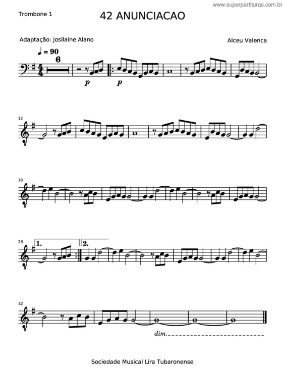 Partitura da música Anunciação – Alceu Valença v.15