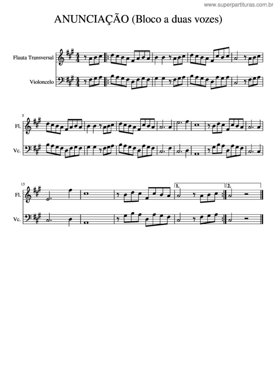 Partitura da música Anunciação – Alceu Valença v.28