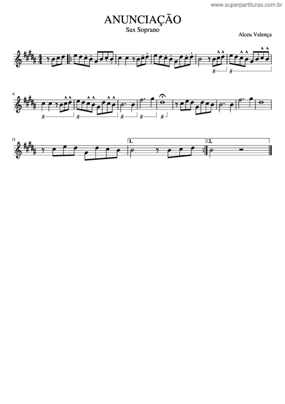 Partitura da música Anunciação – Alceu Valença v.29