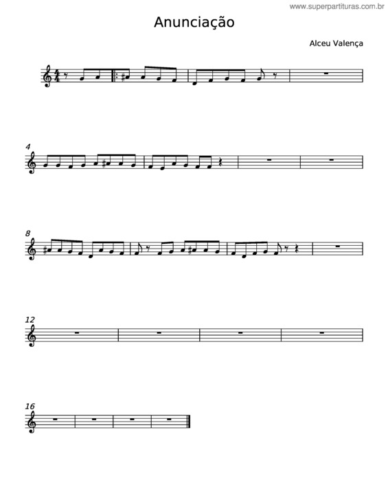 Partitura da música Anunciação – Alceu Valença v.34