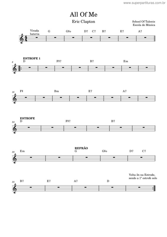 Partitura da música Anunciação – Alceu Valença v.42