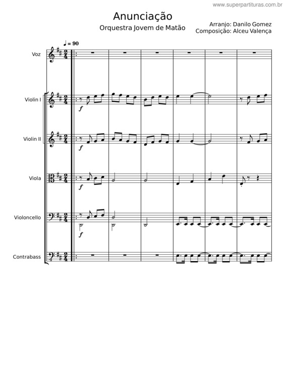 Partitura da música Anunciação – Alceu Valença v.9