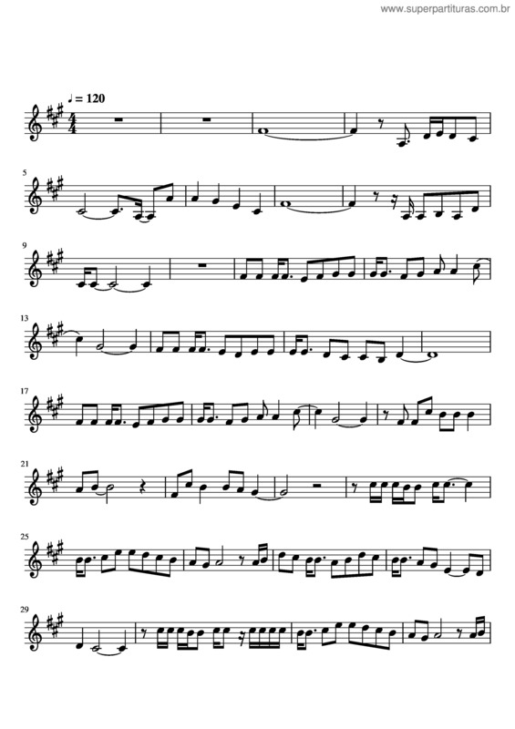 Partitura da música Ao Meu Serafim