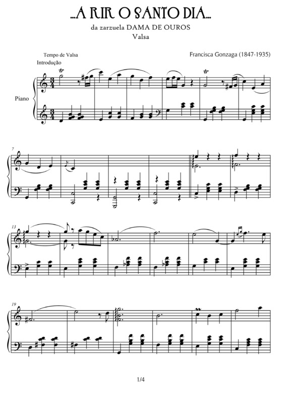 Partitura da música Ao Rir o Santo Dia v.2