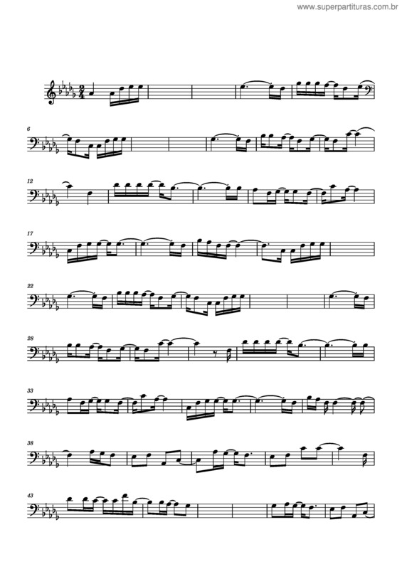 Partitura da música Aos Olhos Do Pai – Diante Do Trono v.2