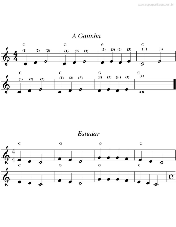 Partitura da música Apostila 1