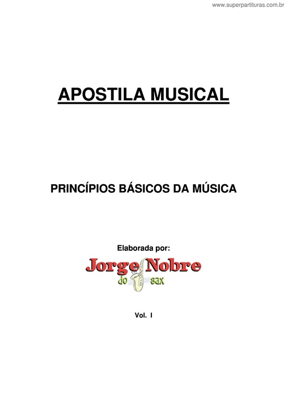 Partitura da música Apostila De Teoria Musical De Jorge Nobre