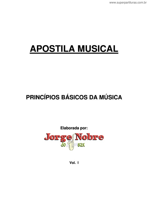 Partitura da música Apostila De Teoria Musical De Jorge Nobre