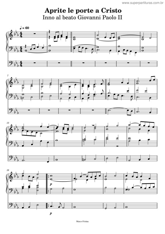 Partitura da música Aprite Le Porte A Cristo v.4