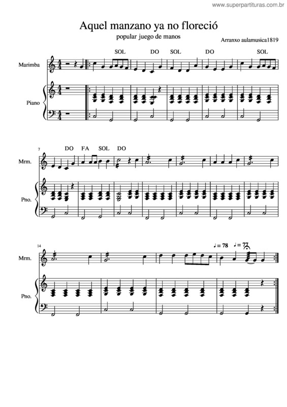 Partitura da música Aquel Manzano  Definitivo   1  1