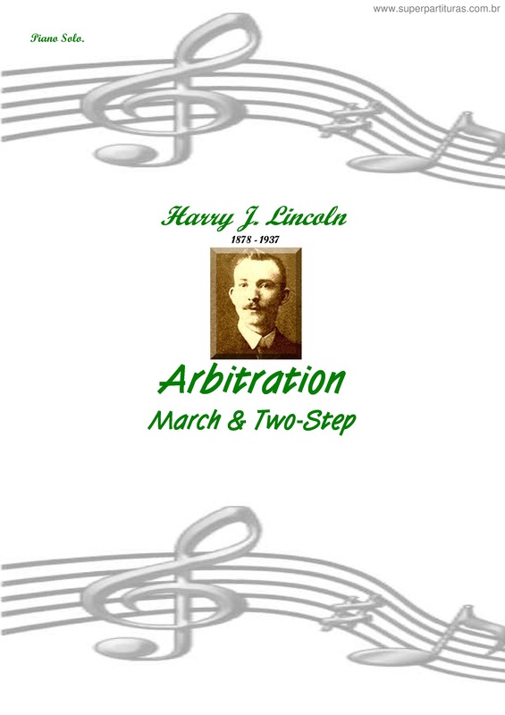 Partitura da música Arbitration