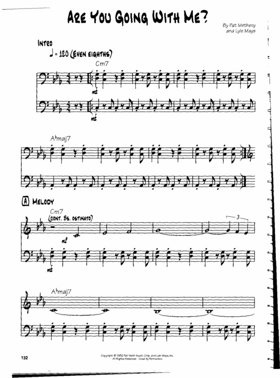 Partitura da música Are You Going With Me