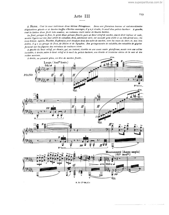 Partitura da música Ariane v.3