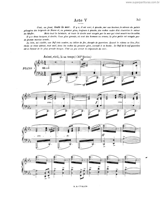 Partitura da música Ariane v.5