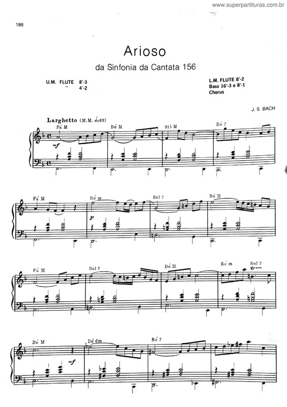 Partitura da música Arioso v.3