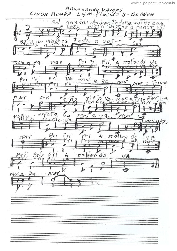 Partitura da música Arroyando Vamos