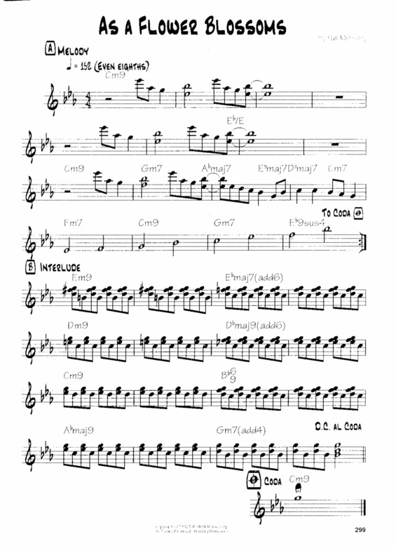 Partitura da música As A Flower Blossoms