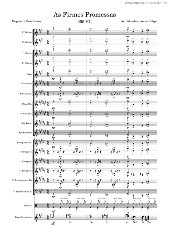 Partitura da música As Firmes Promessas 459 Hc