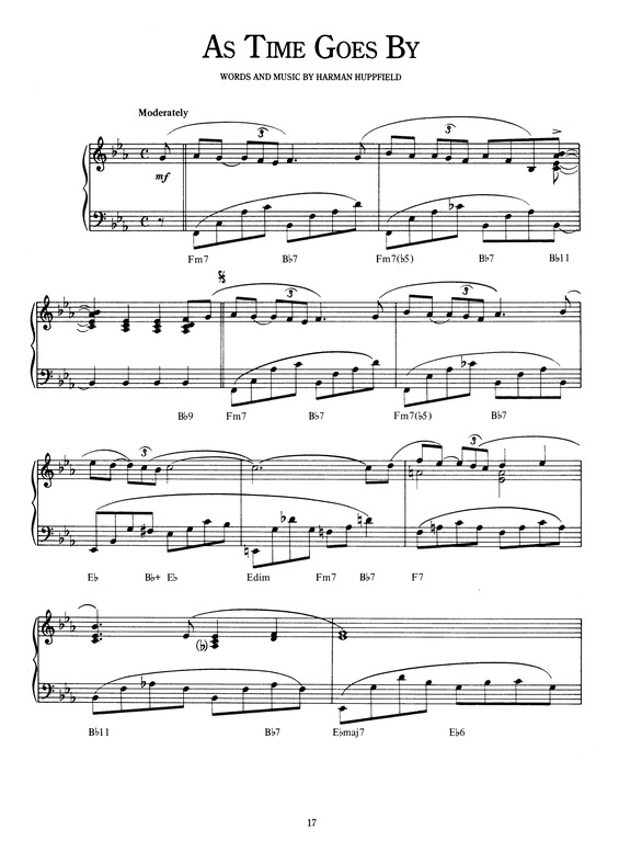 Partitura da música As Time Goes By v.10