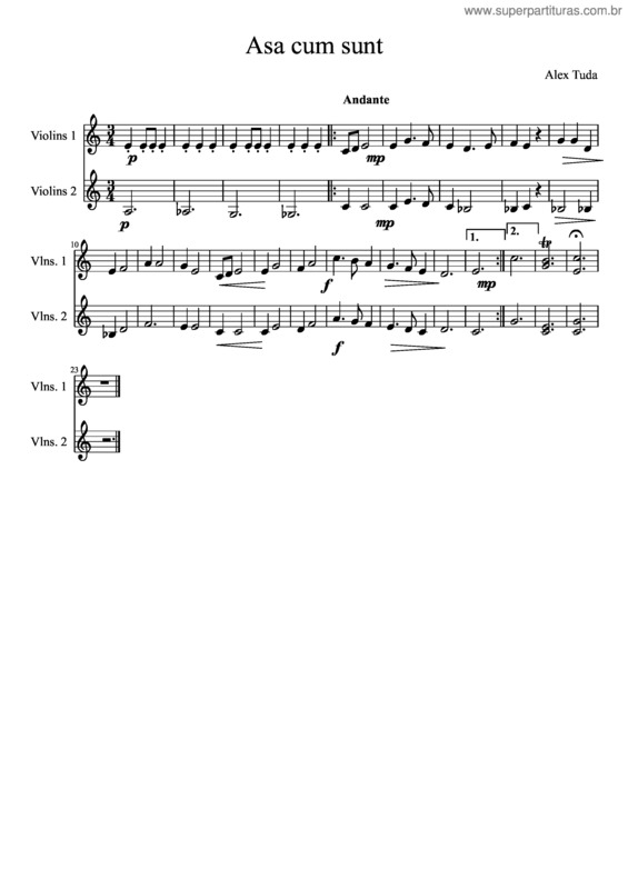 Partitura da música Asa Cum Sunt