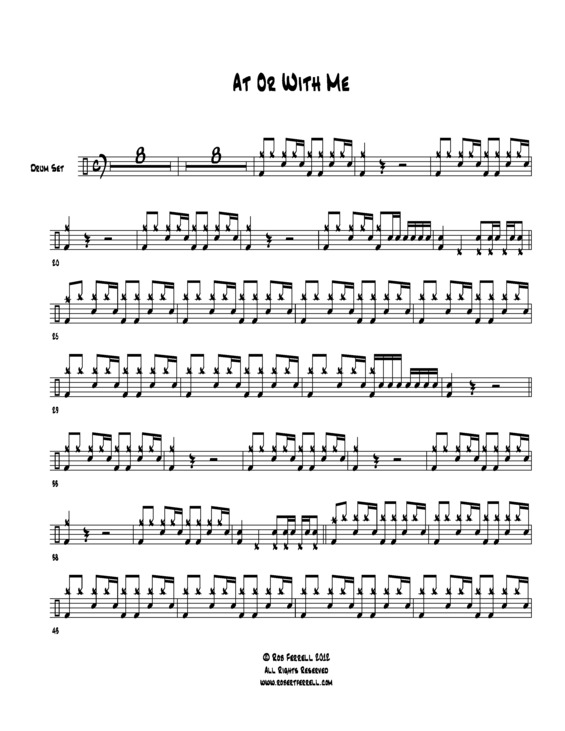 Partitura da música At or With Me