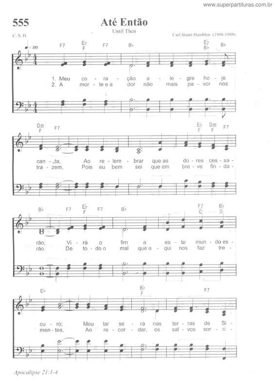 Partitura da música Até Então v.3