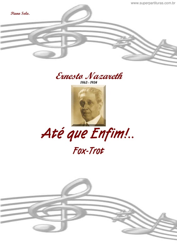 Partitura da música Ate que Enfim!