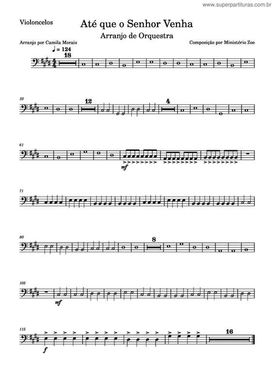 Partitura da música Até Que O Senhor Venha v.3