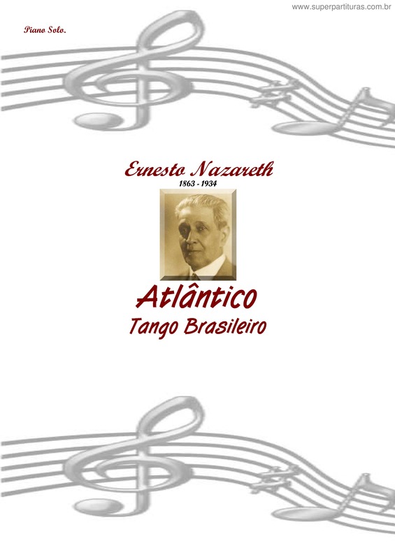 Partitura da música Atlantico v.6