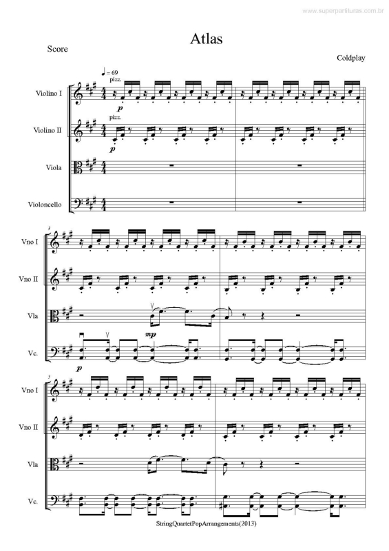 Partitura da música Atlas v.4