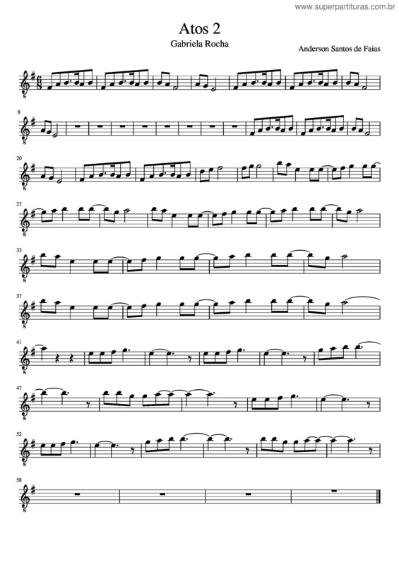 Partitura da música Atos 2 v.16
