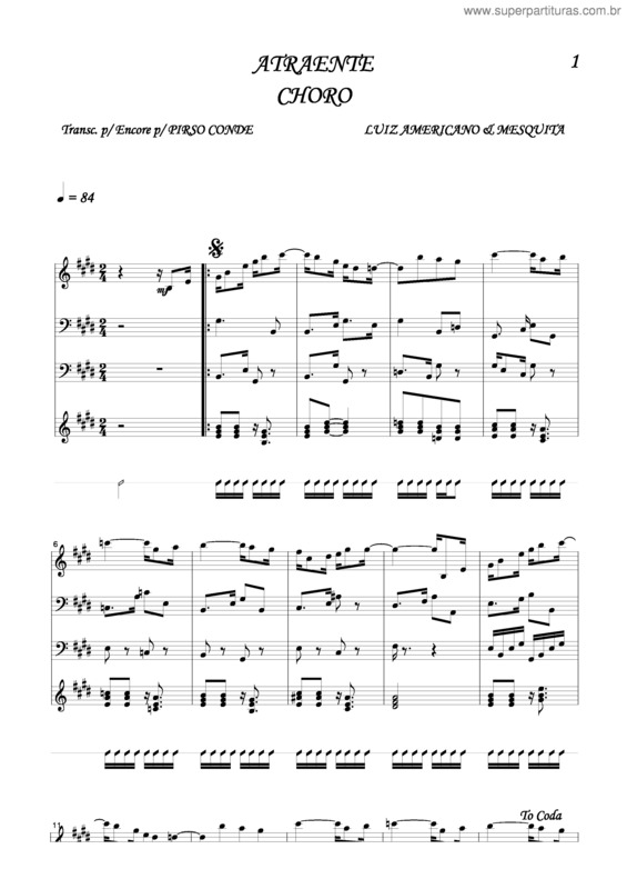 Partitura da música Atraente v.11