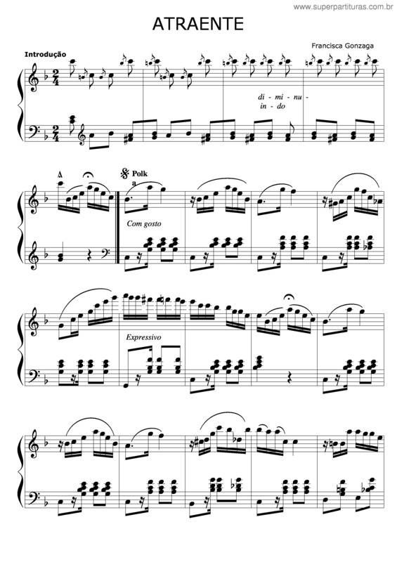 Partitura da música Atraente v.13