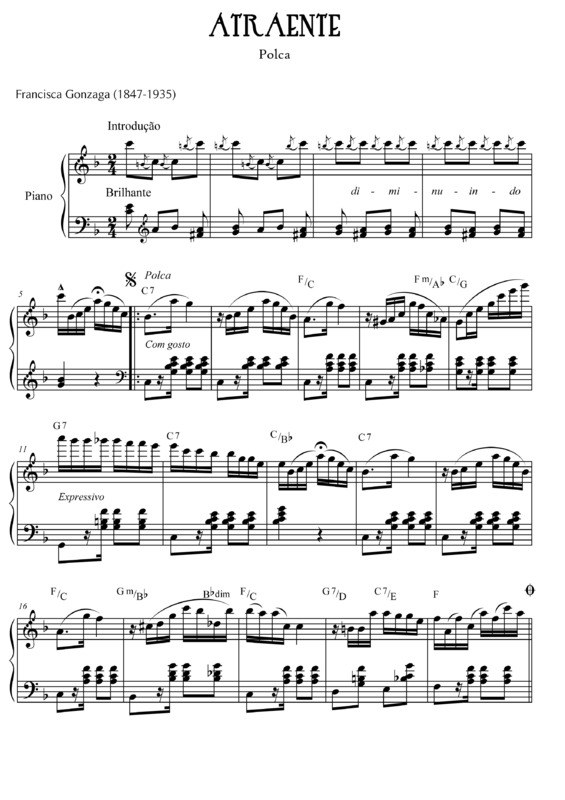 Partitura da música Atraente v.14