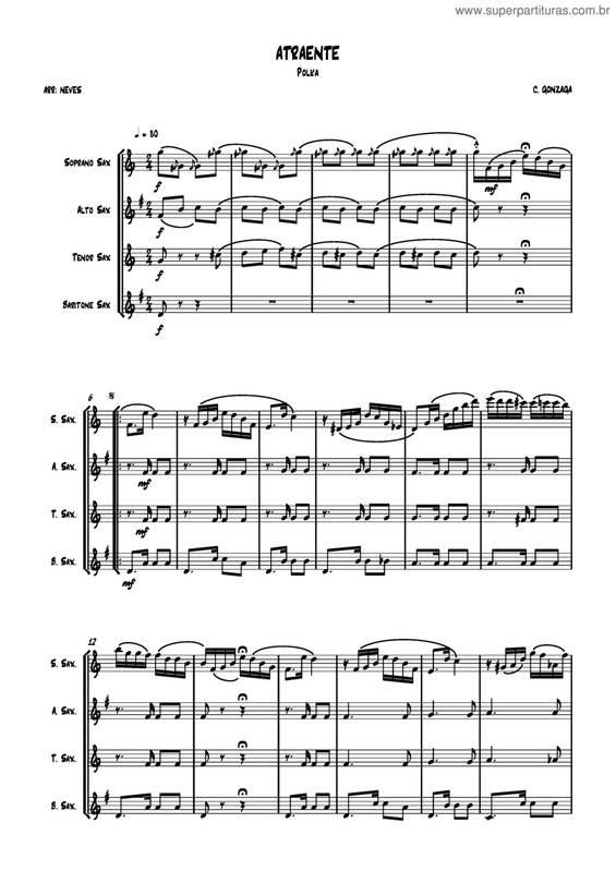 Partitura da música Atraente v.15