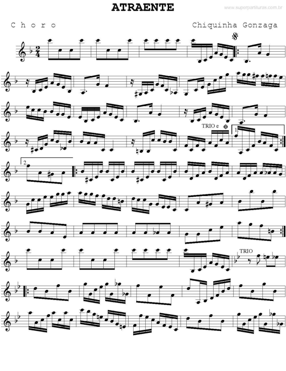 Partitura da música Atraente v.2