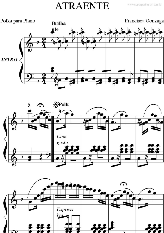 Partitura da música Atraente v.3