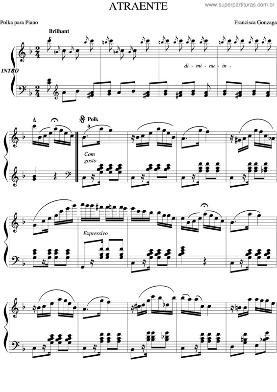 Partitura da música Atraente v.6