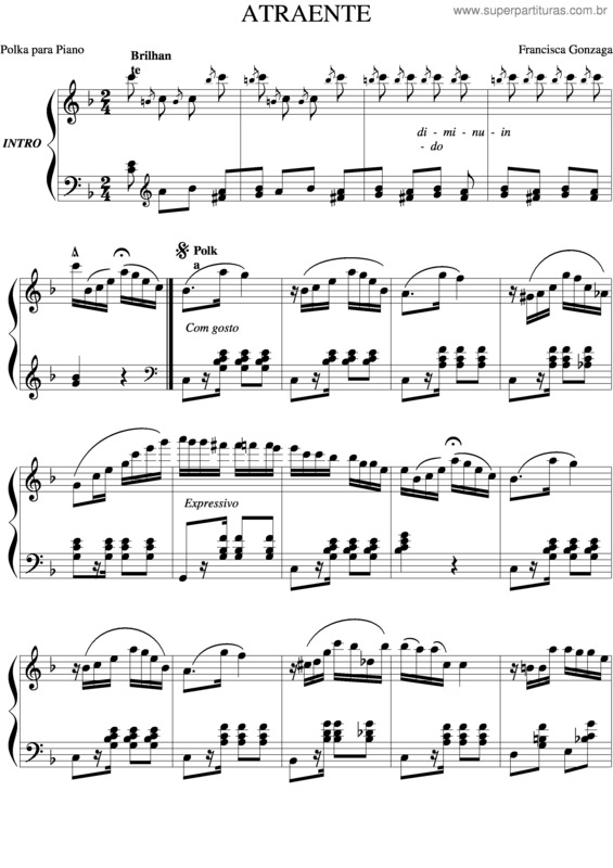 Partitura da música Atraente v.8