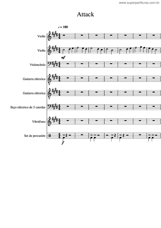 Partitura da música Attack On Titan