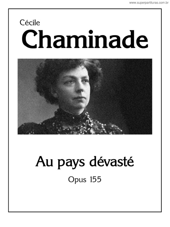 Partitura da música Au Pays Dévasté, Op.155