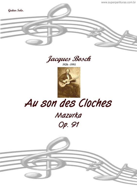 Partitura da música Au son des Cloches