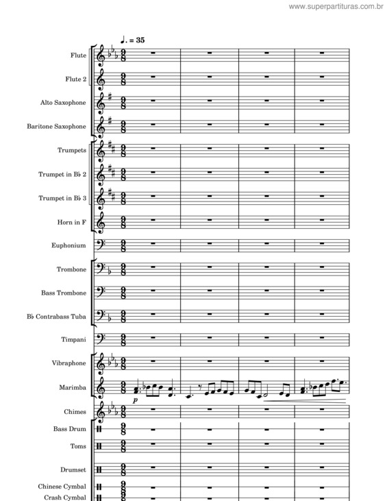 Partitura da música Aura De Réverbère