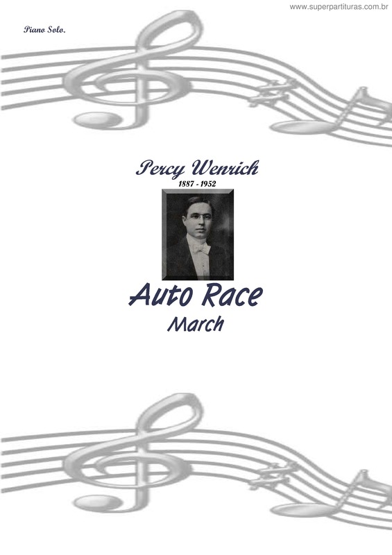 Partitura da música Auto Race